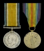 An 'underage' Great War pair awarded to Private J. Green, Royal West Surrey Regiment, who wa...