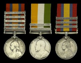 Renamed and Defective Medals: Queen's South Africa 1899-1902, 5 clasps, Tugela Heights, Reli...