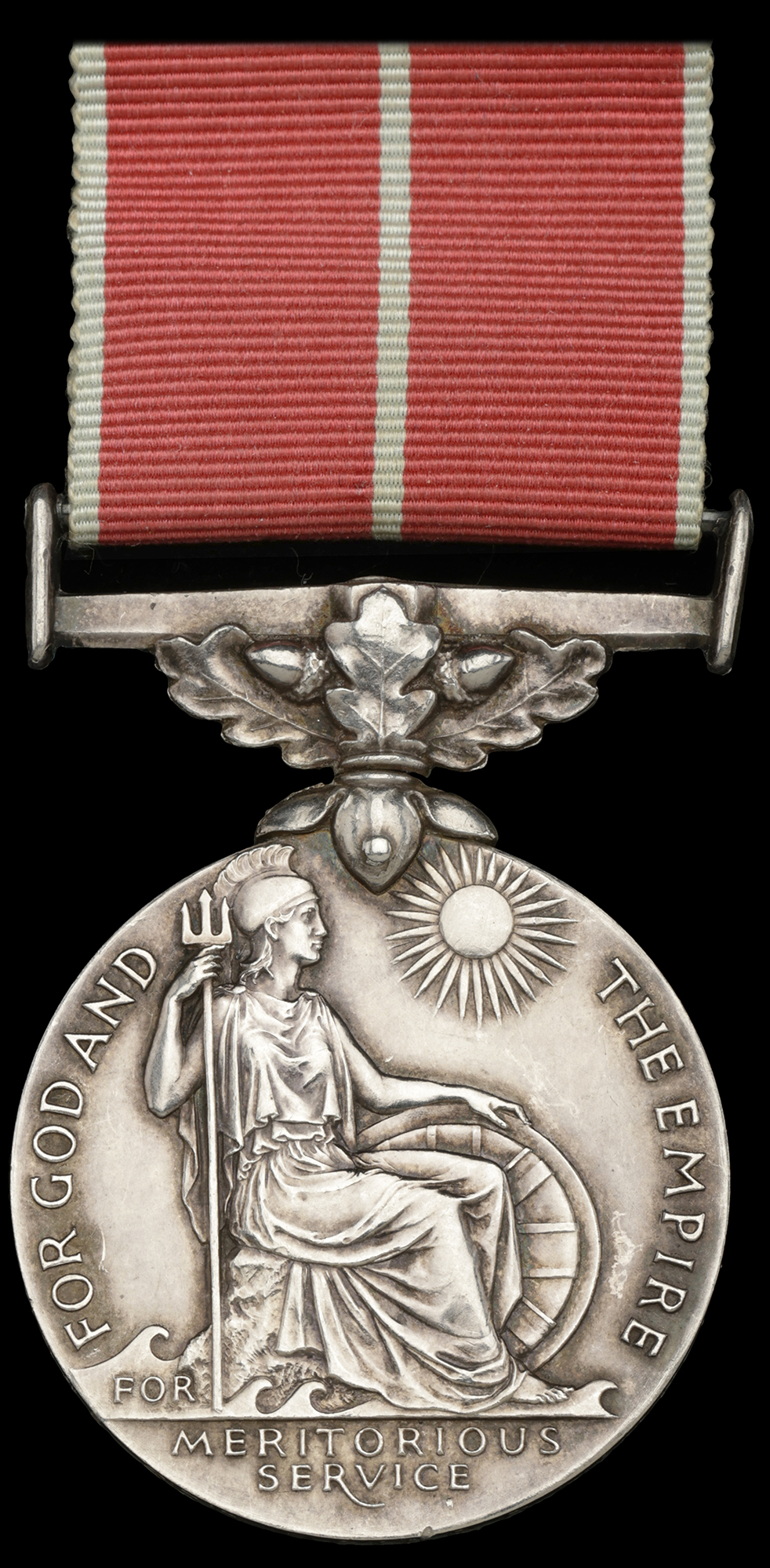 A Second War B.E.M. awarded to Sergeant V. G. Howell, Royal Artillery, for his valuable serv...