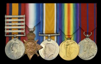 Five: Second Lieutenant C. W. Bull, Royal West Surrey Regiment, late Lance Corporal, 5th Dra...