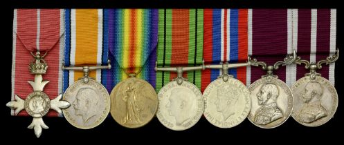 A Second War M.B.E. group of seven awarded to Acting Lieutenant-Colonel T. Redfearn, Royal A...