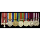 A Second War M.B.E. group of seven awarded to Acting Lieutenant-Colonel T. Redfearn, Royal A...