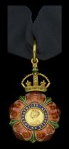 The Most Eminent Order of the Indian Empire, C.I.E., Companion's 3rd type neck badge, gold a...