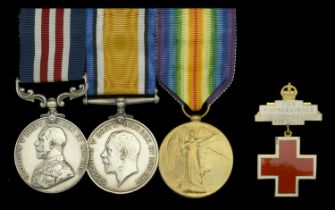 A rare Great War M.M. group of three awarded to Miss Lilian A. Forse, Voluntary Aid Detachme...