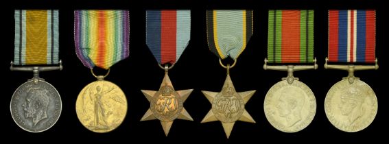Family Group: Pair: Captain J. W. Easton, Royal Artillery British War and Victory Medals...