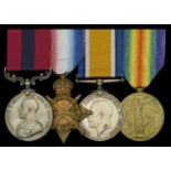 A Great War 'Western Front bombing party' D.C.M. group of four awarded to Private R. J. McAl...