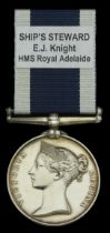 Royal Navy L.S. & G.C., V.R., narrow suspension (E. J. Knight Shps Stewd H.M.S. Rl Adelaide)...