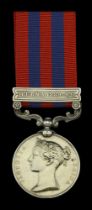 India General Service 1854-95, 1 clasp, Burma 1889-92 (5870 Pte. J. Phillips 4th Bn. K. Rl....