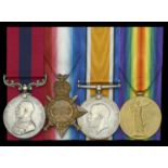 A Great War 'First Day of the Somme' D.C.M. group of four awarded to Company Sergeant-Major...