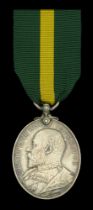 Territorial Force Efficiency Medal, E.VII.R. (168 C. Sjt: A. E. King. 5/Essex Regt.) nearly...