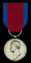 Renamed Medal: Waterloo 1815 (William Newburn. Volunteer 28th Regt.) re-engraved naming, fit...