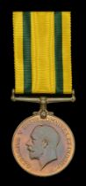 Territorial Force War Medal 1914-19 (S. Nurse E. M. Davies. T.F.N.S.) toned, nearly extremel...