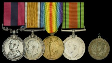 A Great War 'Becourt, August 1918' D.C.M. group of four awarded to Sergeant E. G. Davey, 10t...