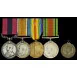 A Great War 'Becourt, August 1918' D.C.M. group of four awarded to Sergeant E. G. Davey, 10t...