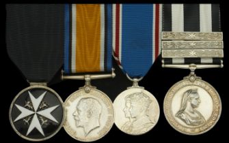 An Order of St. John group of four awarded to Private J. E. Death, Devonshire Regiment and O...