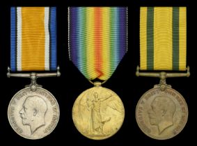 Three: Warrant Officer Class II T. W. Picken, Royal Artillery British War and Victory Med...