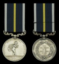 Royal Humane Society, small silver medal (successful) (William Brimelow 21st September 1883)...