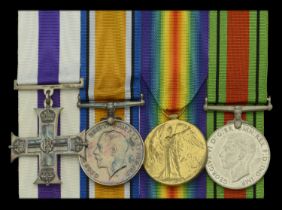 A Great War 'Western Front' M.C. group of four awarded to Lieutenant C. A. Trimm, Royal Fiel...