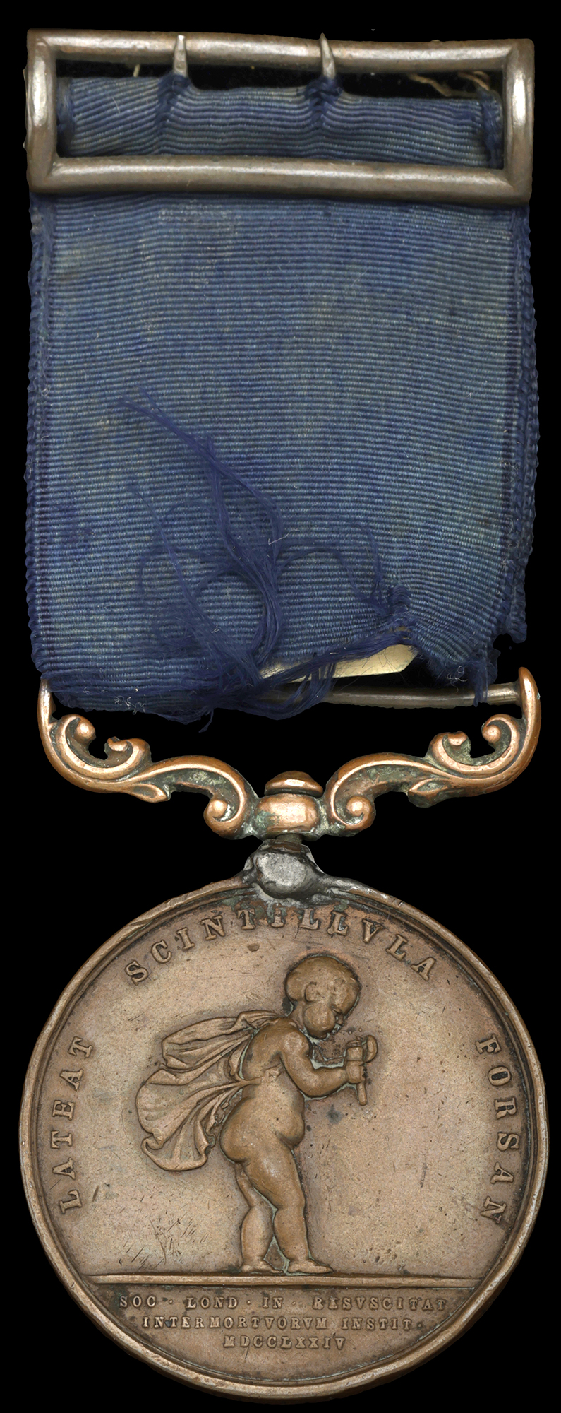 Royal Humane Society, small bronze medal (successful) (George Dewe Gunner, R.A. 24th. Feby....