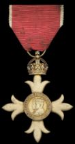 The Most Excellent Order of the British Empire, O.B.E. (Civil) Officer's 2nd type breast bad...