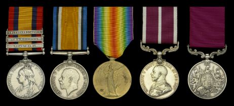 Five: Warrant Officer Class I J. Reidy, Northumberland Fusiliers, late Durham Royal Garrison...