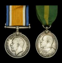 Pair: Corporal R. W. Webb, 5th Battalion, Essex Regiment, later Royal West Surrey Regiment...