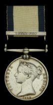 Defective Medal: Naval General Service 1793-1840, 1 copy clasp, 1 June 1794, lacking retaini...