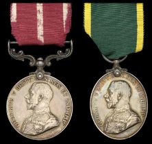 Pair: Sergeant G. S. Belcher, Royal Field Artillery Army Meritorious Service Medal, G.V....