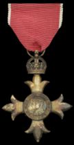 The Most Excellent Order of the British Empire, O.B.E. (Civil) Officer's 2nd type breast bad...