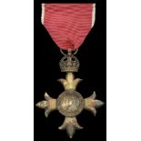 The Most Excellent Order of the British Empire, O.B.E. (Civil) Officer's 2nd type breast bad...