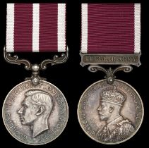 Pair: Battery Quarter Master Sergeant R. G. Brooks, Royal Artillery Army Meritorious Serv...