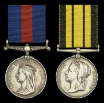 Pair: Leading Stoker W. Clews, Royal Navy New Zealand 1845-66, reverse dated 1863 to 1864...