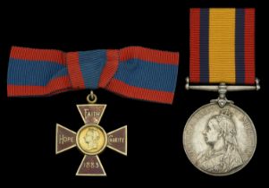 An extremely rare Boer War R.R.C. pair awarded to Nursing Sister Helen Hogarth, Army Nursing...