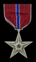 The United States Bronze Star attributed to Major W. F. Murley, United States Army United S...