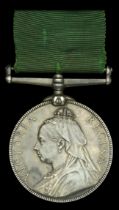Volunteer Force Long Service Medal, V.R. (No. 944Pte. J. Ballantyne, 2nd VBSR) toned, good v...