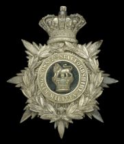 The (King's Own) 2nd Staffordshire Militia Officer's Helmet Plate 1881-1902. A fine example...