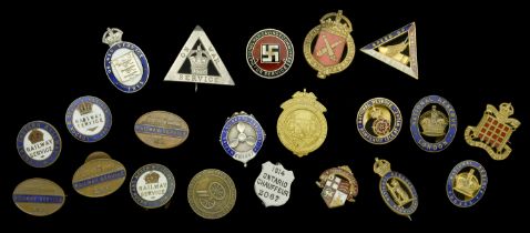 Miscellaneous Lapel Badges. A good selection of Railways Services lapel badges including, G...