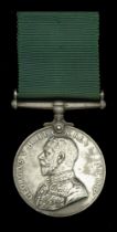 Colonial Auxiliary Forces Long Service Medal, G.V.R. (Pte. C. G. Williams. M.S.V.R.) good ve...