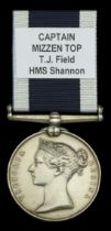 Royal Navy L.S. & G.C., V.R., narrow suspension (T. J. Field. Capn. Miz. Top. H.M.S. Shannon...