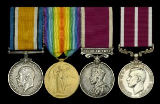 Four: Warrant Officer Class I R. J. Newson, Royal Artillery British War and Victory Medal...
