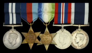An exceptional Second War Immediate D.S.M. group of five awarded to Leading Seaman Charles W...