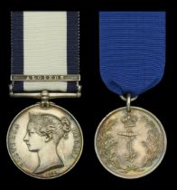 The rare 'Algiers' and 'Anchor' type L.S. & G.C. pair awarded to Colour Sergeant J. Pickford...