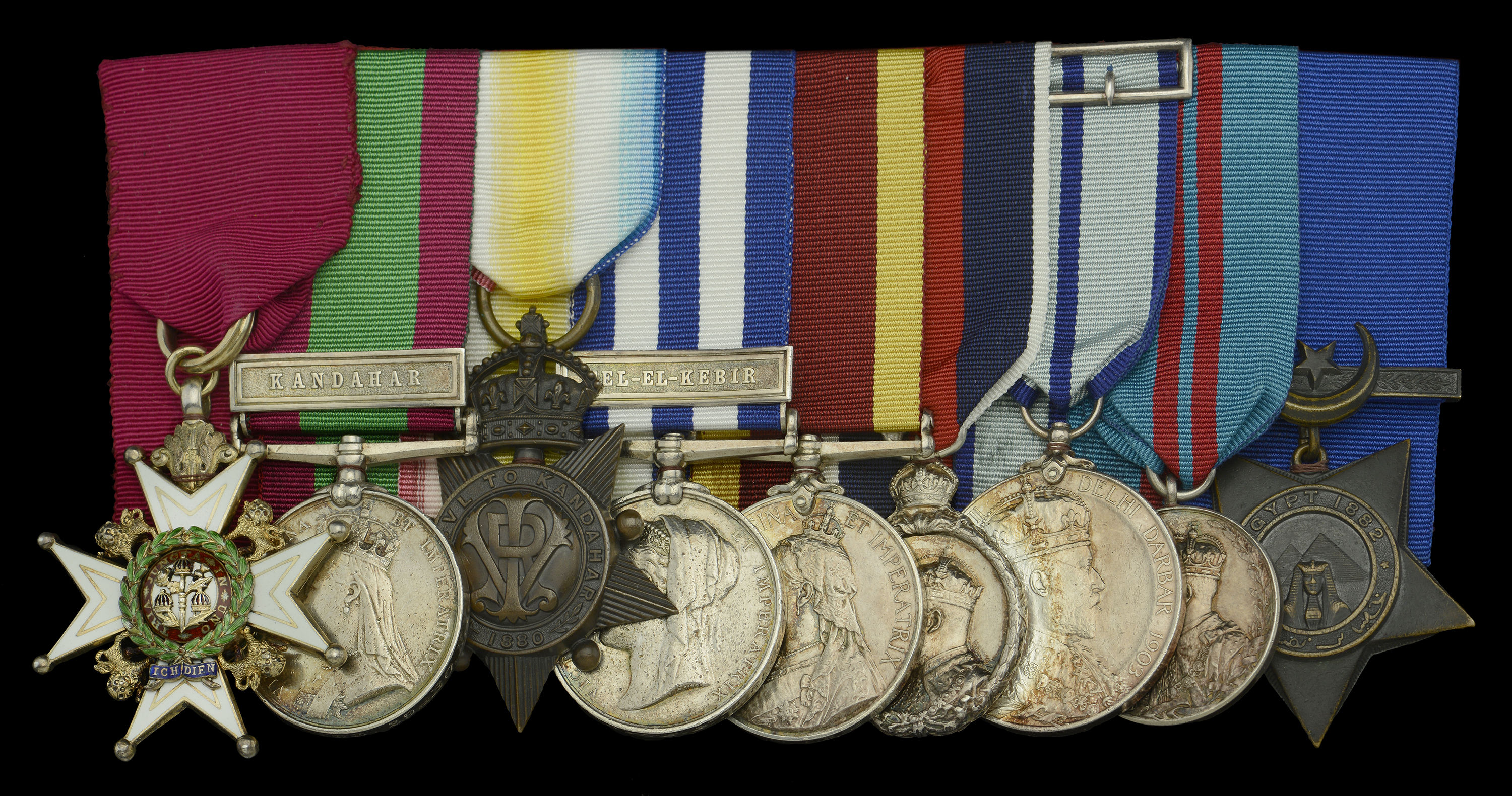 A fine 'Mekran Expedition 1898' C.B. group of nine awarded to Colonel R. C. G. Mayne, Bombay...