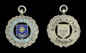 Borough of Portsmouth Tribute Medal 1900-01, 27mm, silver (hallmarks for Birmingham 1900) an...