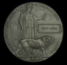 The rare lady's Memorial Plaque to Emily Moore, Women's Royal Air Force, who died on 19 Nove...