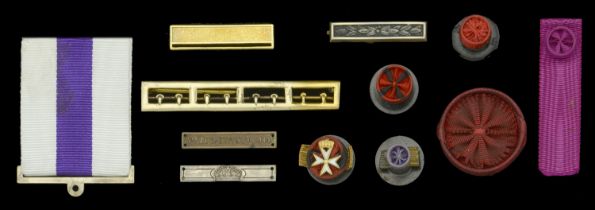 Miscellaneous Clasps and Bars A 5th. Aug. - 22nd. Nov. 1914 clasp to the 1914 Star; an Effi...