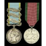 Pair: Private T. Doyle, Royal Scots Crimea 1854-56, 3 clasps, Alma, Inkermann, Sebastopol...