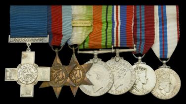 The outstanding 'London Blitz' G.C. group of seven awarded to Sub. Lieutenant J. M. C. Easto...