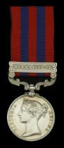 India General Service 1854-95, 1 clasp, Burma 1889-92 (2513. Pte. J. Barker. 2/Devon R.) a s...