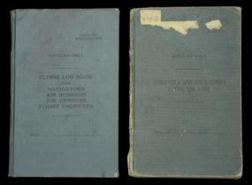 Royal Air Force Observer's and Air Gunner's Flying Log Books pertaining to Flight Sergeant H...